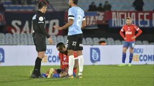 Franco Fagúndez también salió tras una molestia