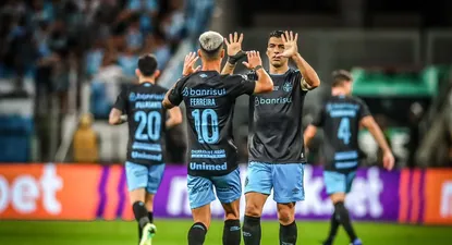 Festejo de Luis Suárez ante Goiás