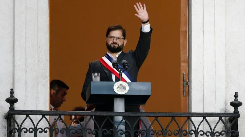 Gabriel Boric dio el primer discurso como presidente de Chile desde el Palacio de La Moneda