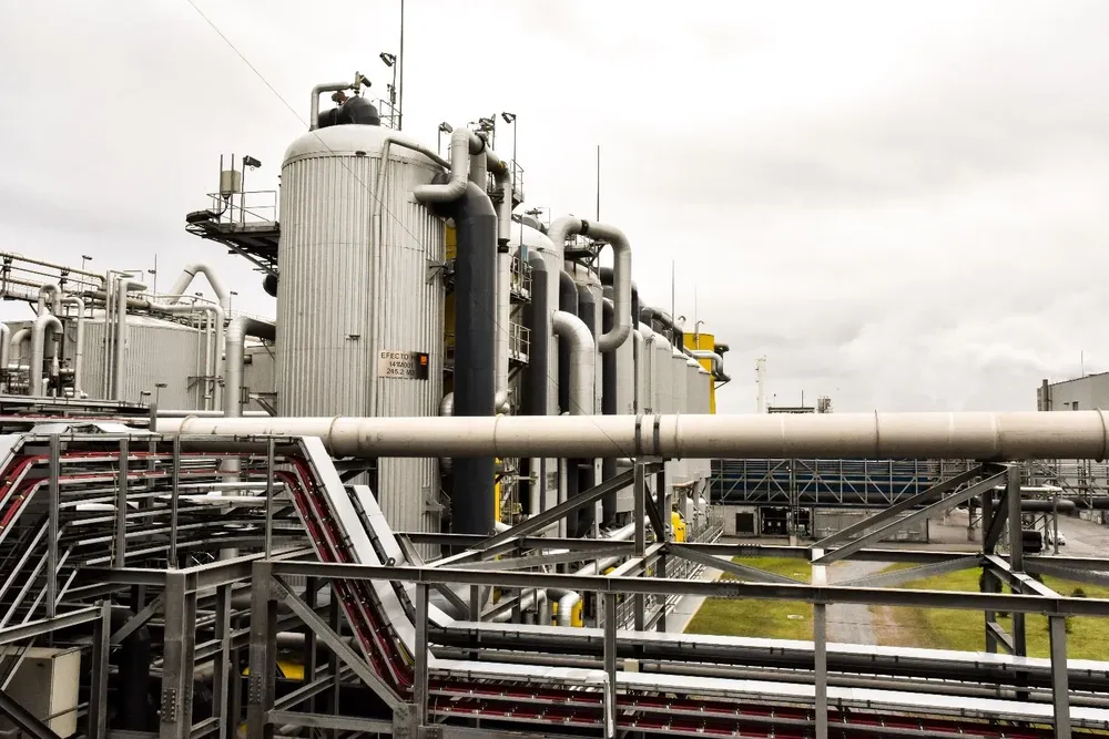 Planta de celulosa en Fray Bentos, Río negro.