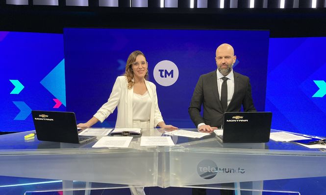 Paula Scroza y Mariano López en Telemundo