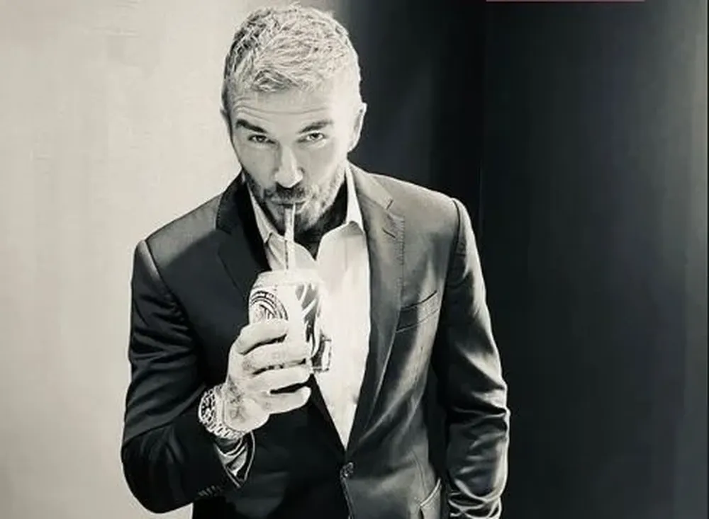 Beckham tomando mate