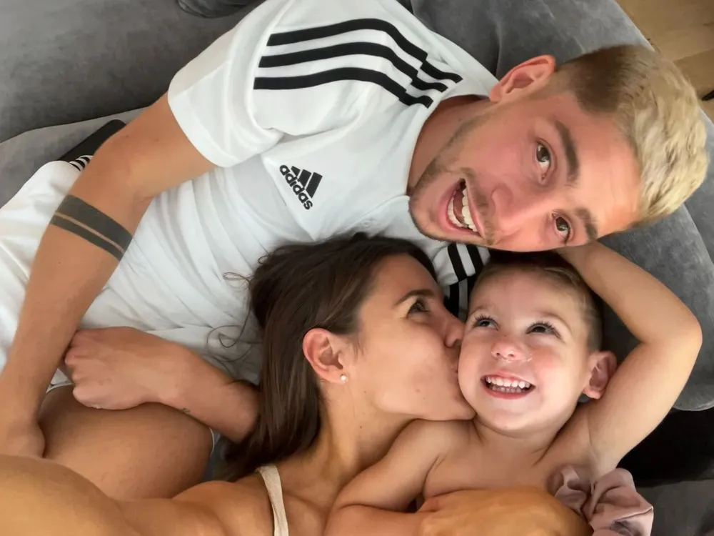 Fede Valverde, Mina Bonino y el hijo de ambos