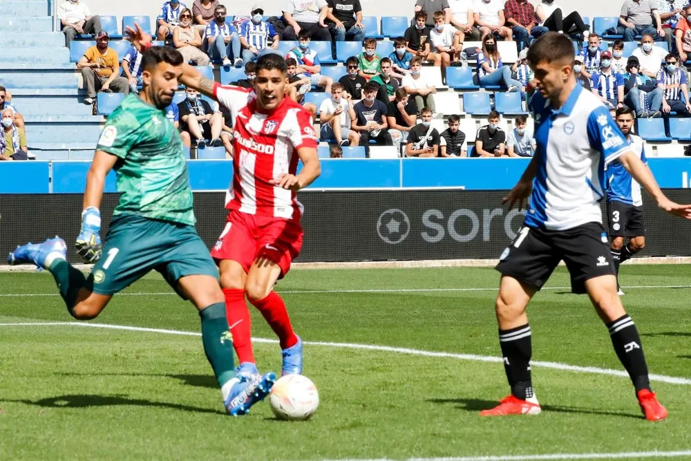Luis Suárez en el partido de este sábado