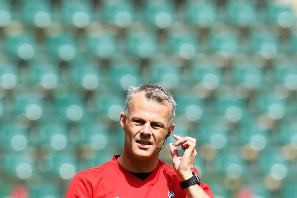 Bjorn Kuipers durante un entrenamiento en Moscú