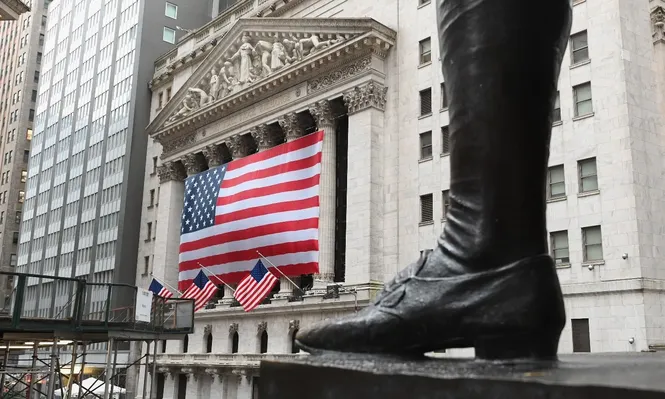 Bolsa de valores de Nueva York, ubicada en la emblemática calle Wall Street