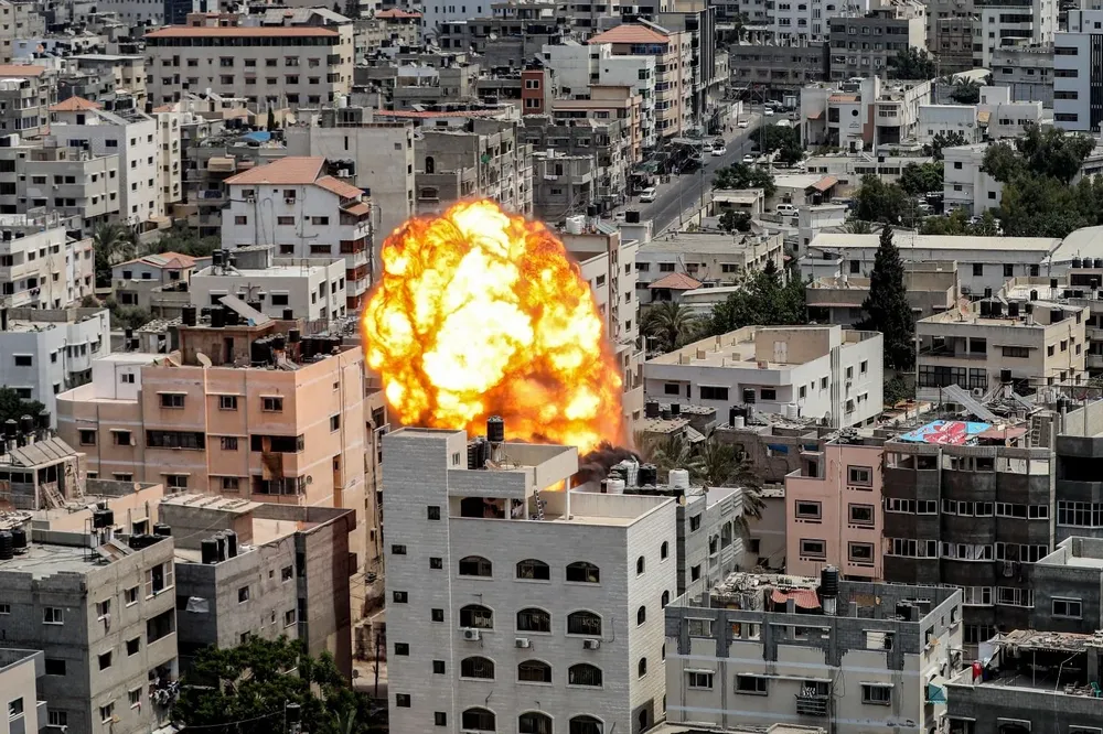Bombardeo en Gaza