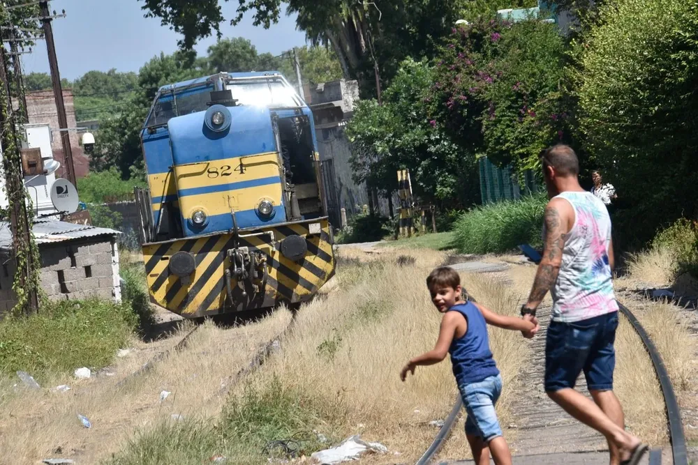 Archivo, vías del ferrocarril en la ciudad