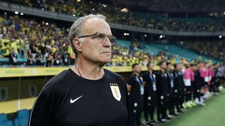 Marcelo Bielsa en Brasil vs Uruguay