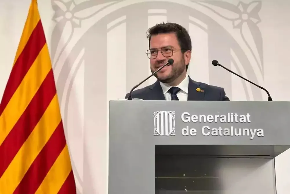 El presidente de la Generalitat, Pere Aragonès.