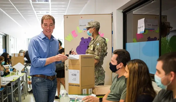 El precandidato a gobernador de Buenos Aires Diego Santilli