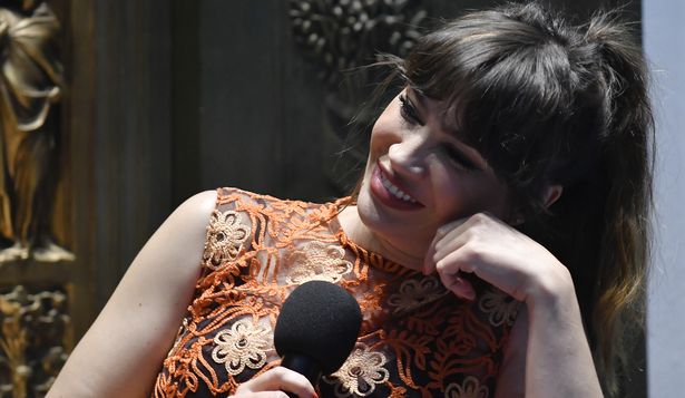 Celeste Cid en la Feria del Libro de Montevideo, en setiembre