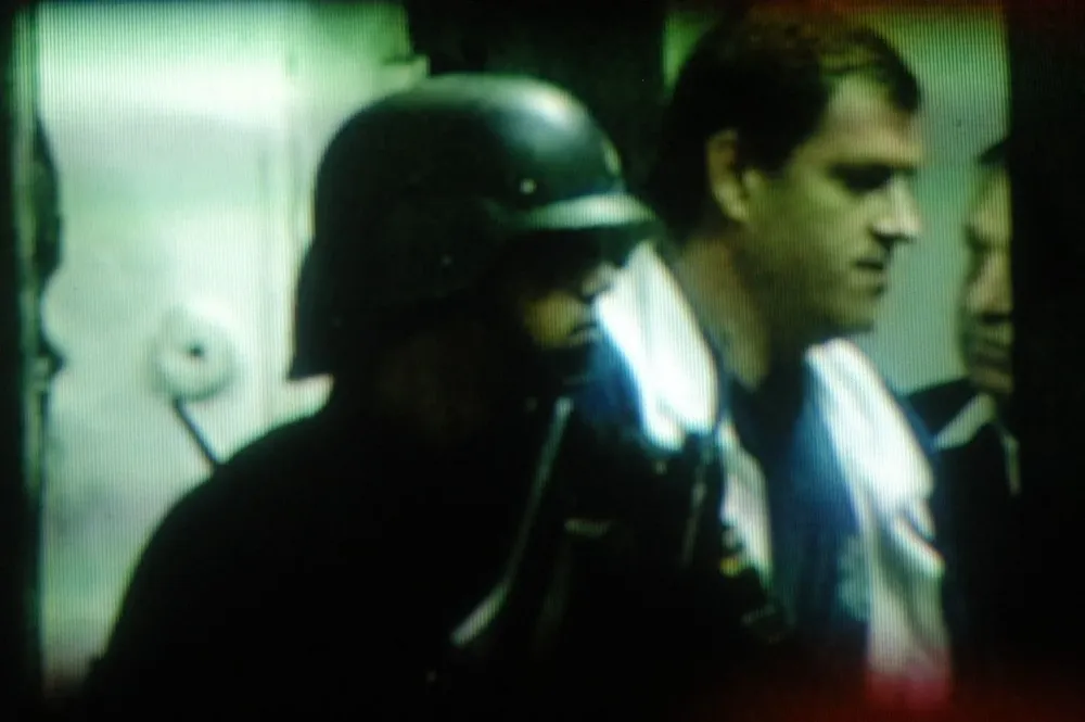 Los hermanos Peirano el día que salieron de la cárcel