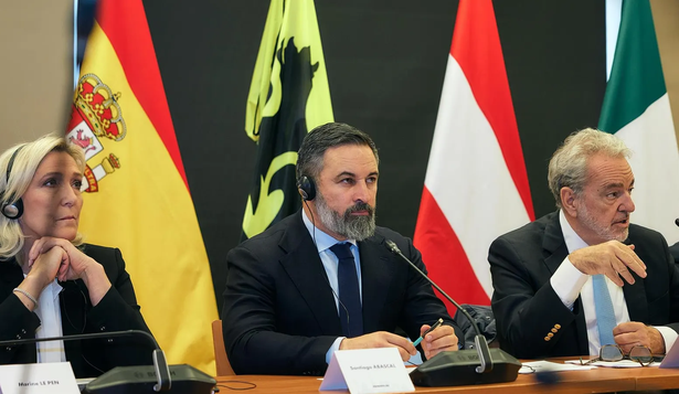 Santiago Abascal, presidente de Patriots, formación que integran también los partidos de Orban y Le Pen