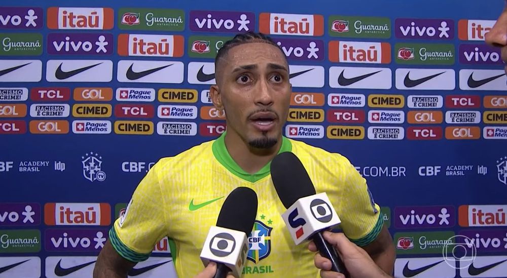 Raphinha tras el empate ante Uruguay