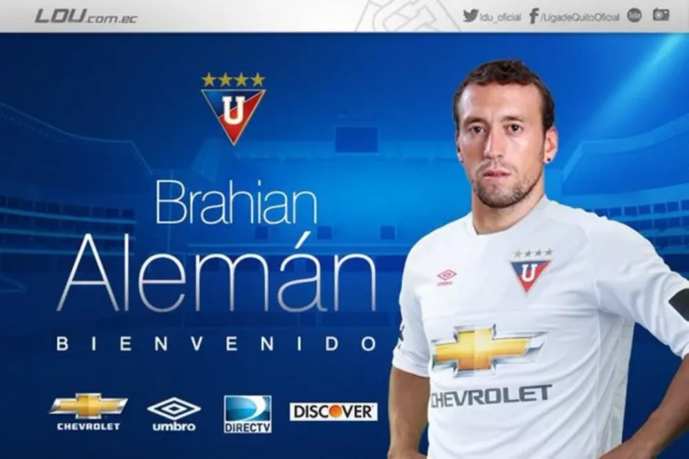 Liga de Quito anunció la llegada de Alemán