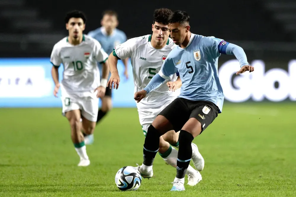 Fabricio Díaz, capitán de la selección uruguaya sub 20 campeona del mundo en 2023 Fabricio Díaz, capitán de la selección uruguaya sub 20 campeona del mundo en 2023