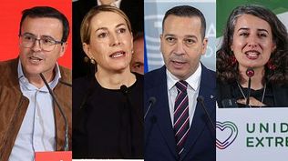 Los candidatos al gobierno de Extremadura.&nbsp;