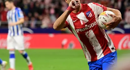 El festejo de Luis Suárez