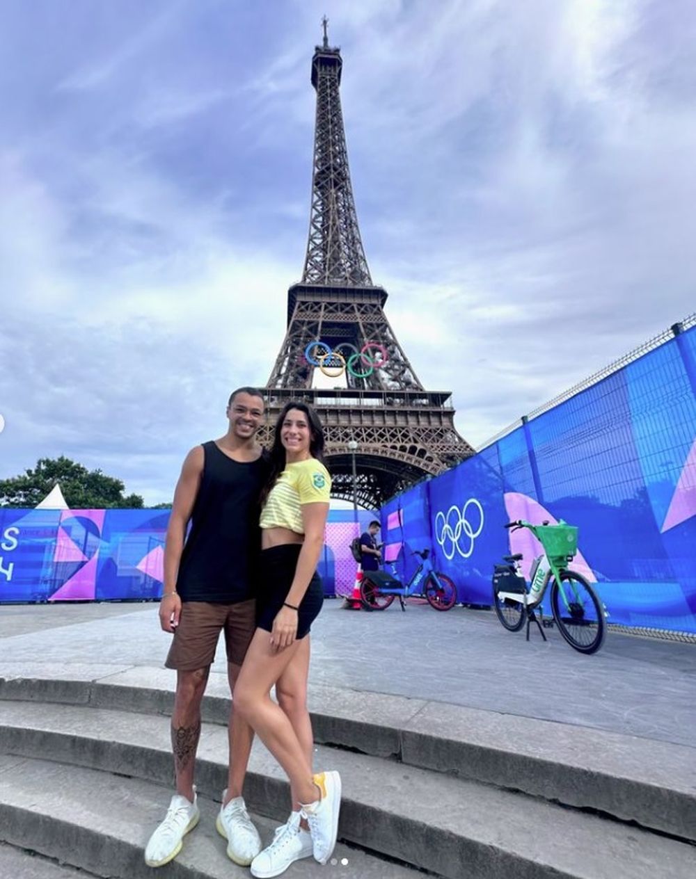 Gabriel Santos y Ana Vieira, los nadadores de Brasil