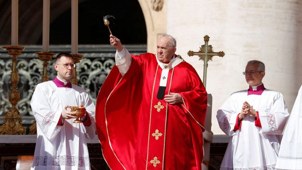 El Papa Francisco en la celebración de Semana Santa en 2023.