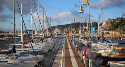 Autoridades de la Intendencia de Maldonado y de la ANP recorrieron el puerto de Piriápolis.