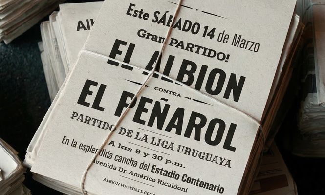 La presentación del partido entre Albion y Peñarol para el Torneo Apertura