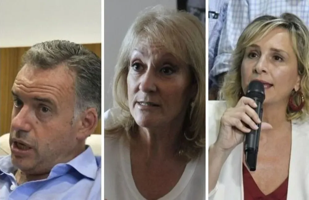 Yamandú Orsi, Carolina Cosse y Laura Raffo