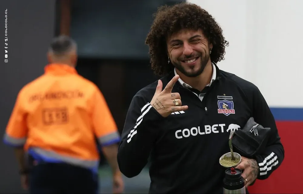 Maxi Falcón en los vestuarios del Parque