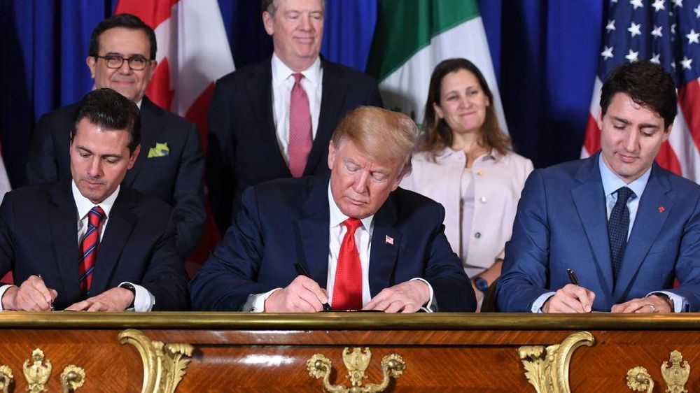 La renovación del TLC en 2018 fue firmada por el mismo Trump. Ahora lo quiere renegociar.