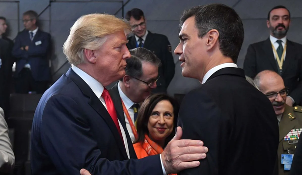 Pedro Sánchez y Donald Trump