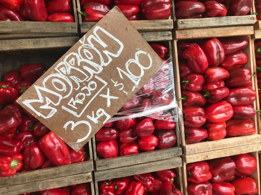 Precios en puestos del Centro de Montevideo.