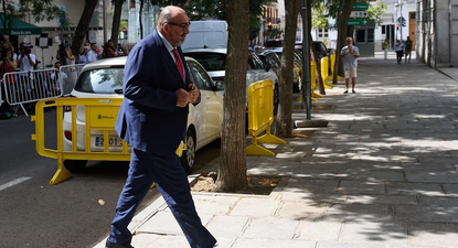 Koldo García, llegando a Tribunales.