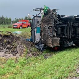 Así terminó el ómnibus de Núñez que volcó en la Ruta 8 el pasado 1° de marzo