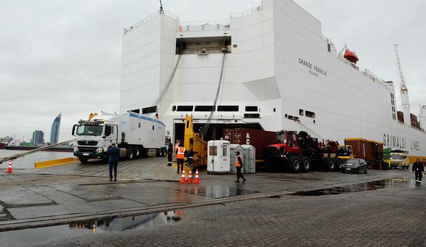 Los primeros escáneres ya se encuentran en el puerto de Montevideo