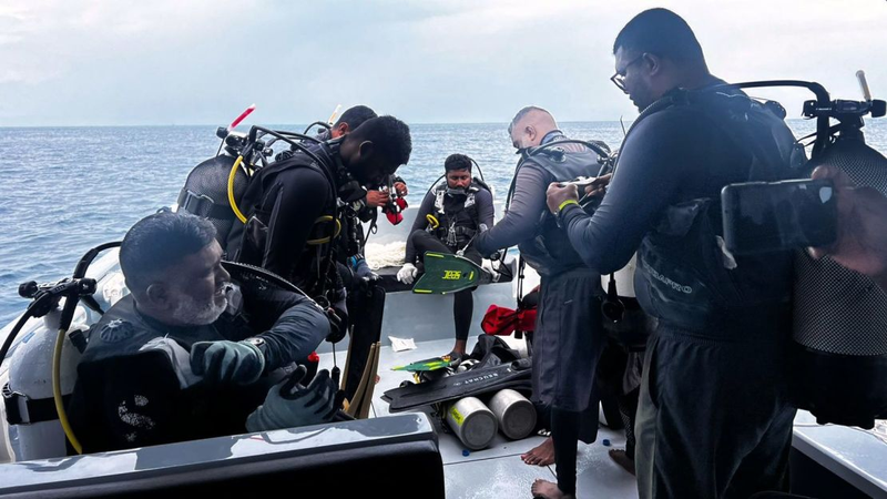 Recuperan los dos últimos cuerpos de los buzos fallecidos en una cueva submarina de las Islas Maldivas