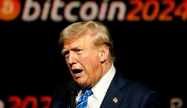 La Casa Blanca celebra estos días la Semana Cripto. En la imagen, el presidente Donald Trump en una conferencia del sector de 2024