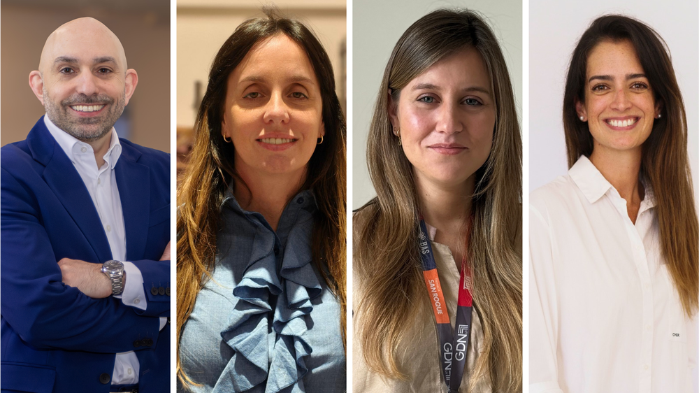 Maximiliano Saporito, Alina Guevgeozian, Lucía Comas y Romina Remy