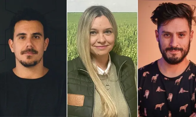 Gastón Borba de DDB, Ximena Ruiz de ADP, y Martín Rumbo de Notable