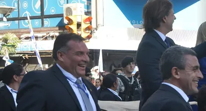 Alejandro Astesiano en la asunción presidencial
