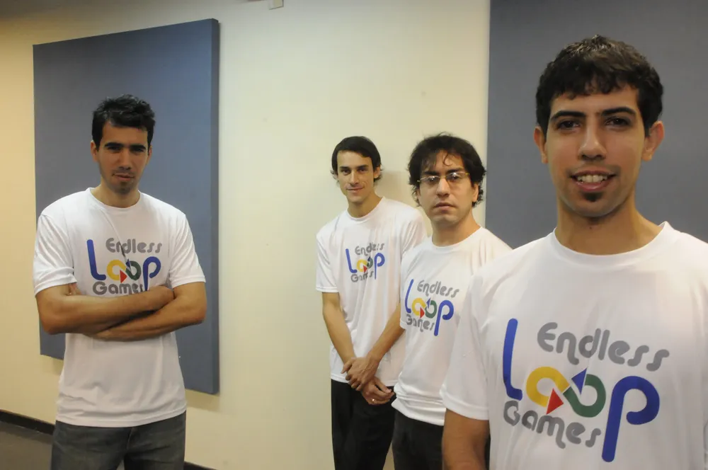 De izquiera a derecha: Guzmán González, Juan Pablo Boero, Felipe Vece y Gonzalo García