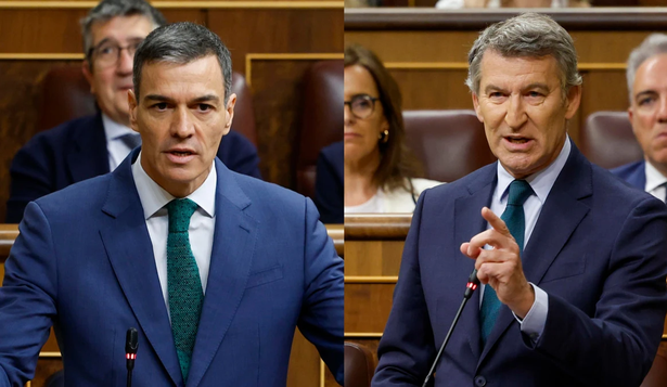 Pedro Sánchez y Alberto Núñez Feijóo