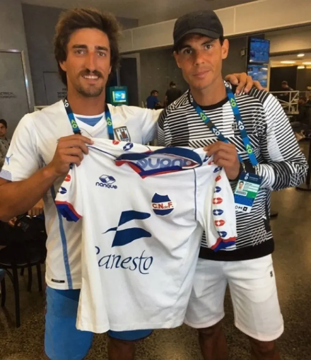 Rafa Nadal con la tricolor