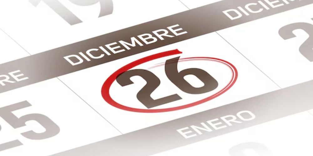 ASUETO 26 DE DICIEMBRE
