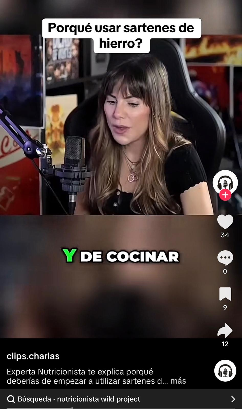 Una nutricionista española revela el secreto mejor guardado de las sartenes de hierro. (TikTok: clip.charlas)