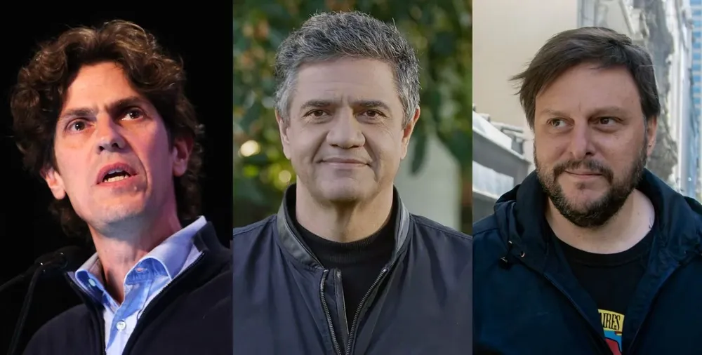 Lousteau, Macri y Santoro