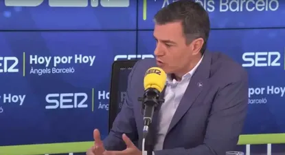 Pedro Sánchez en su entrevista a Cadena Ser