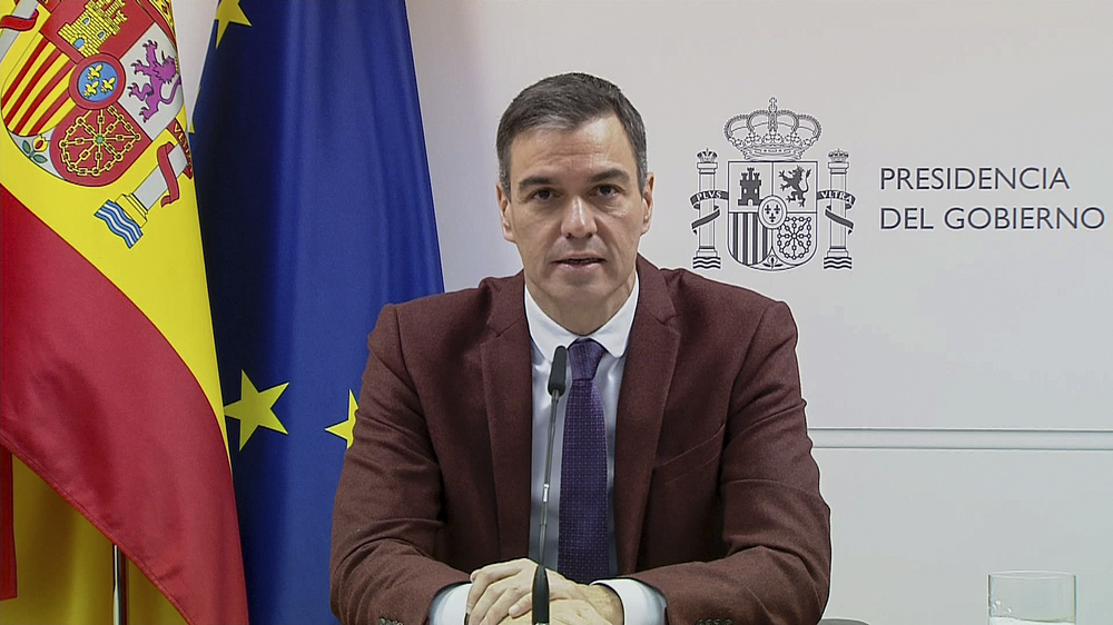 El presidente del Gobierno Español, Pedro Sánchez.