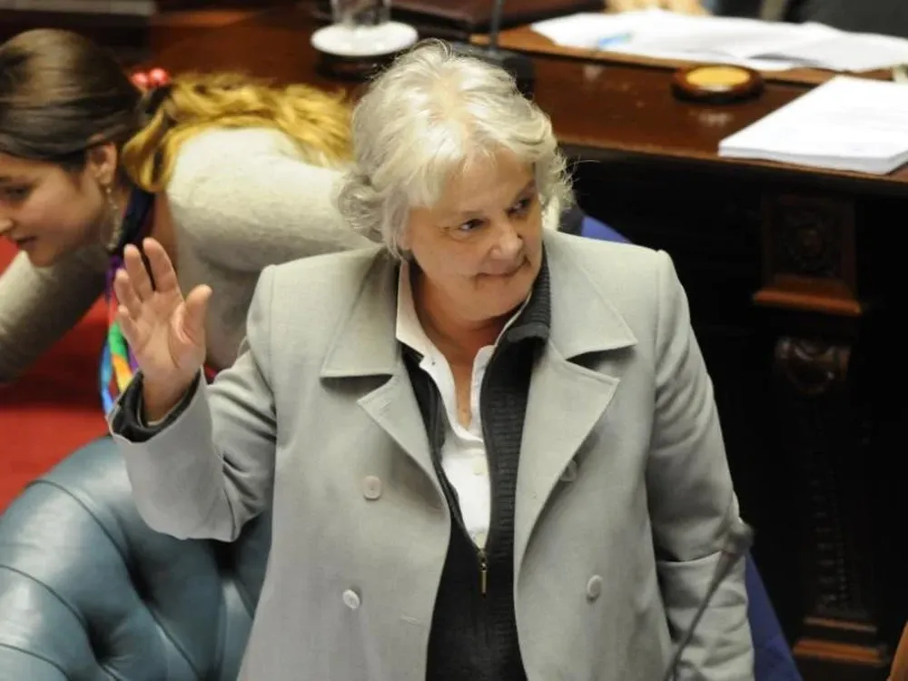 Lucía Topolansky en el Senado. Archivo