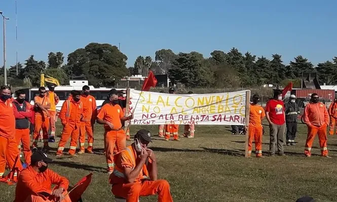 Paro y movilización del sindicato de la construcción el miércoles en Durazno.